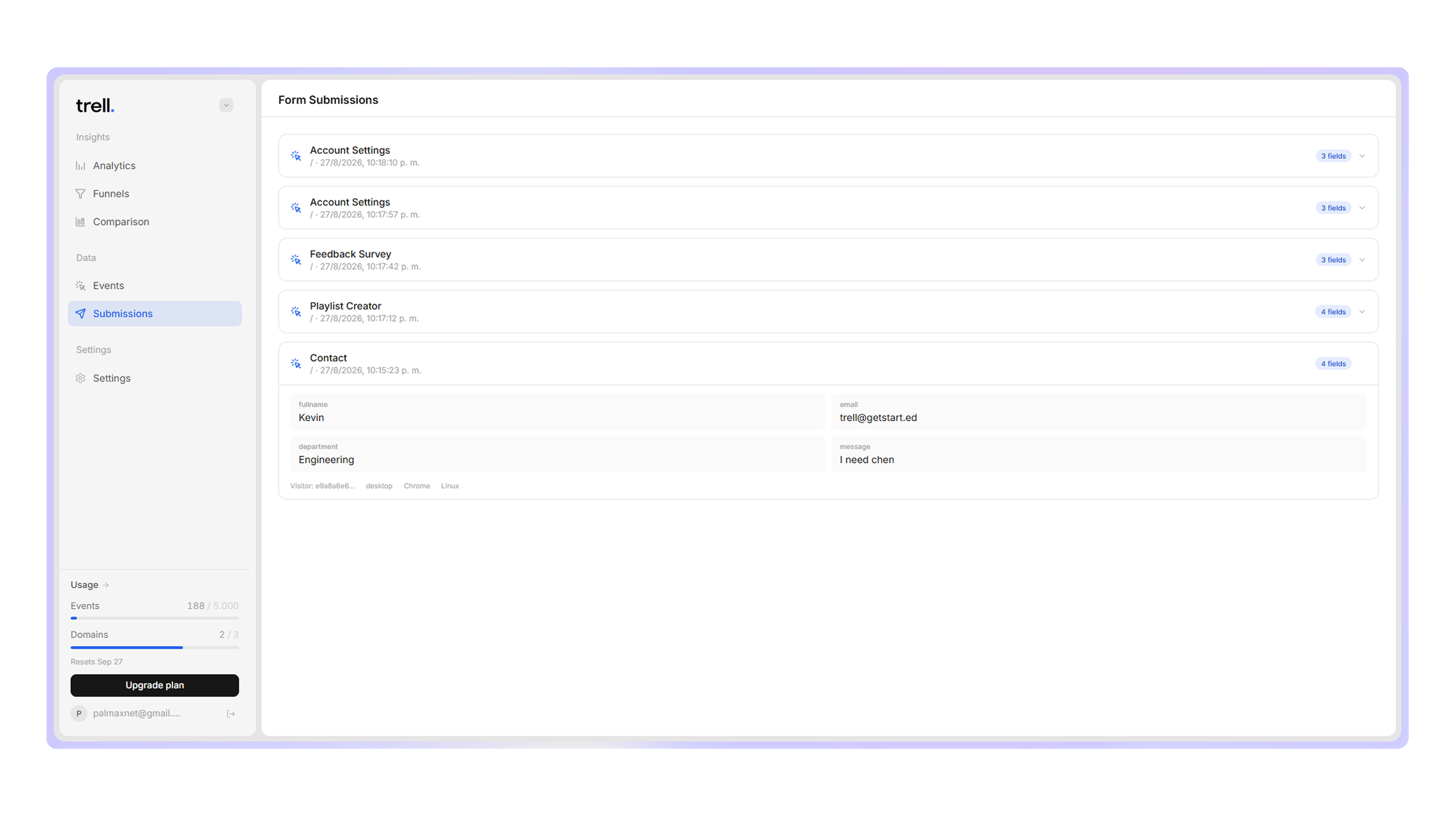 See the raw data behind every submission