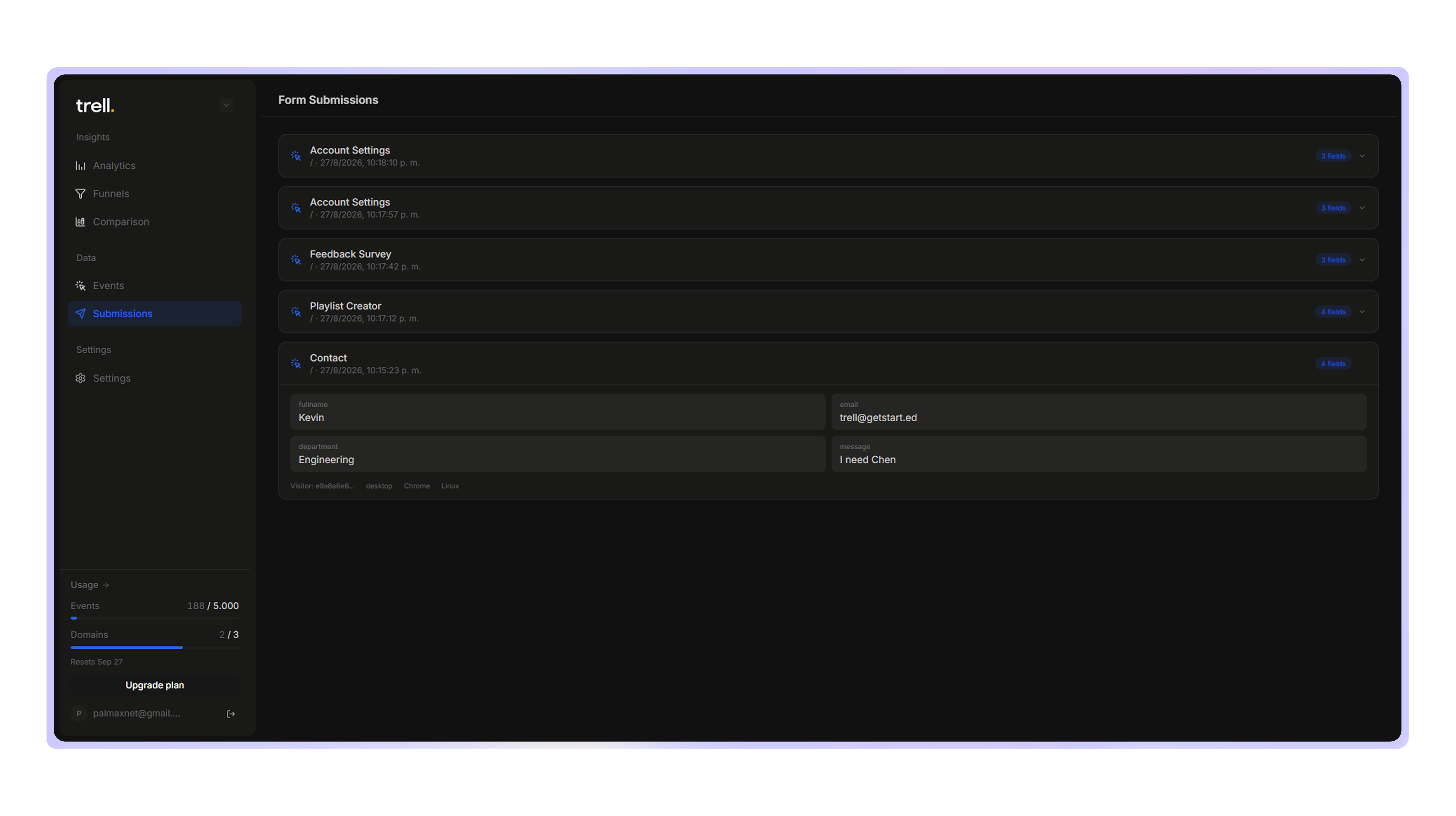 See the raw data behind every submission